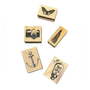 Steampunk Wooden Stamp Set